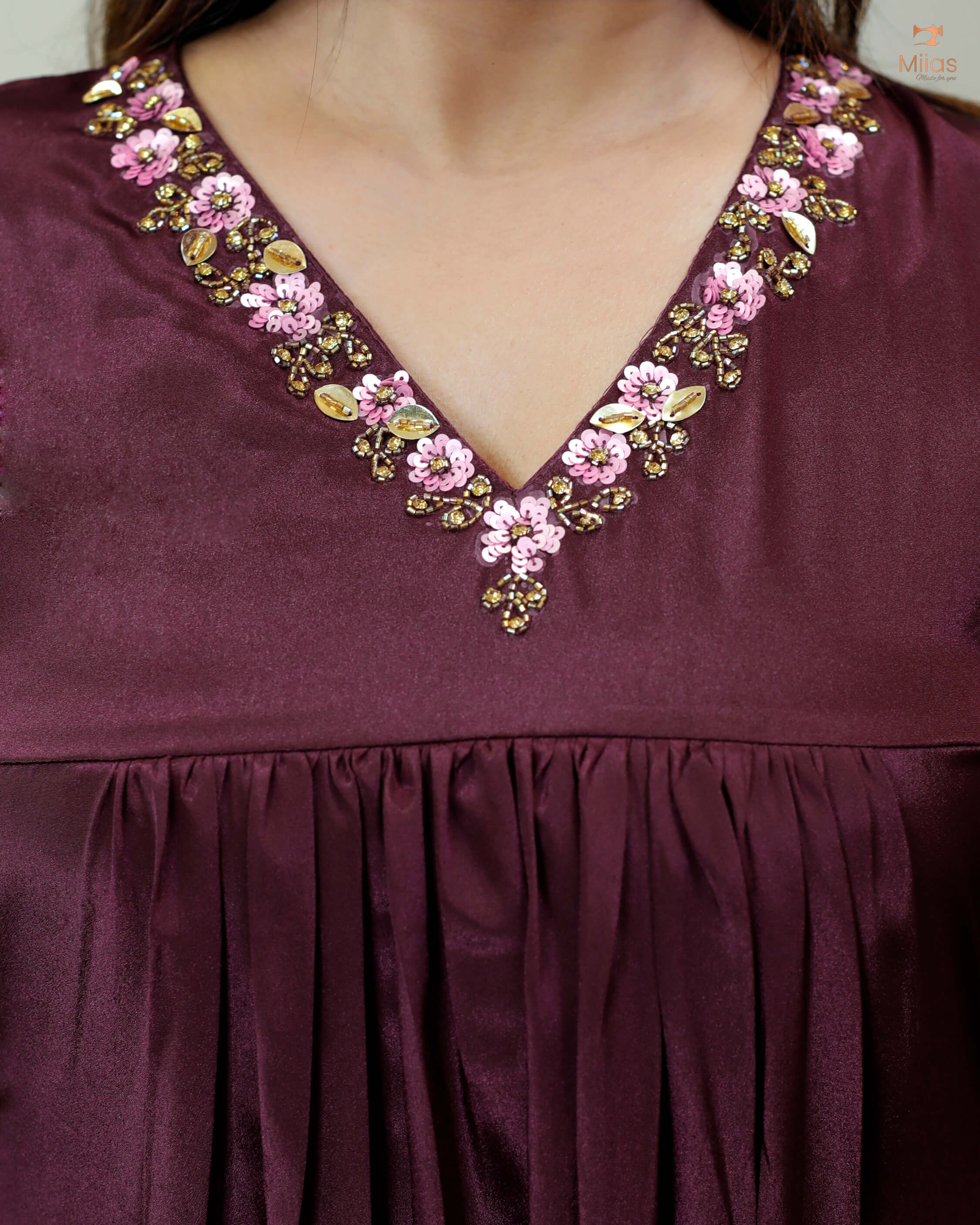 Crepe silk dress-style kurti