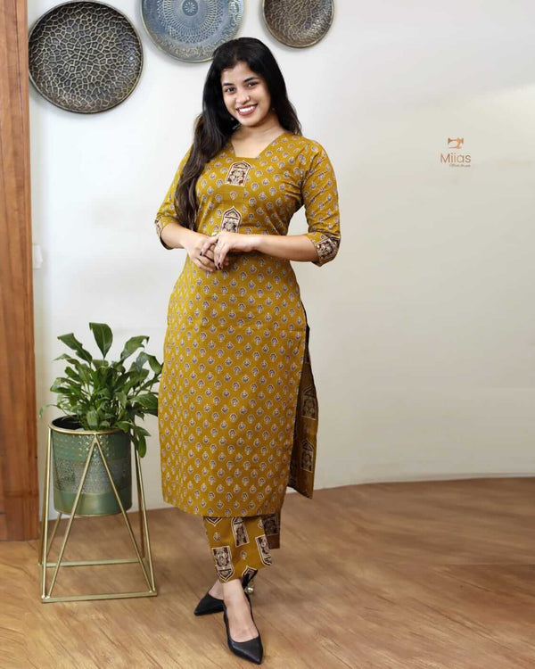 Ajrakh Cotton Co Ord set