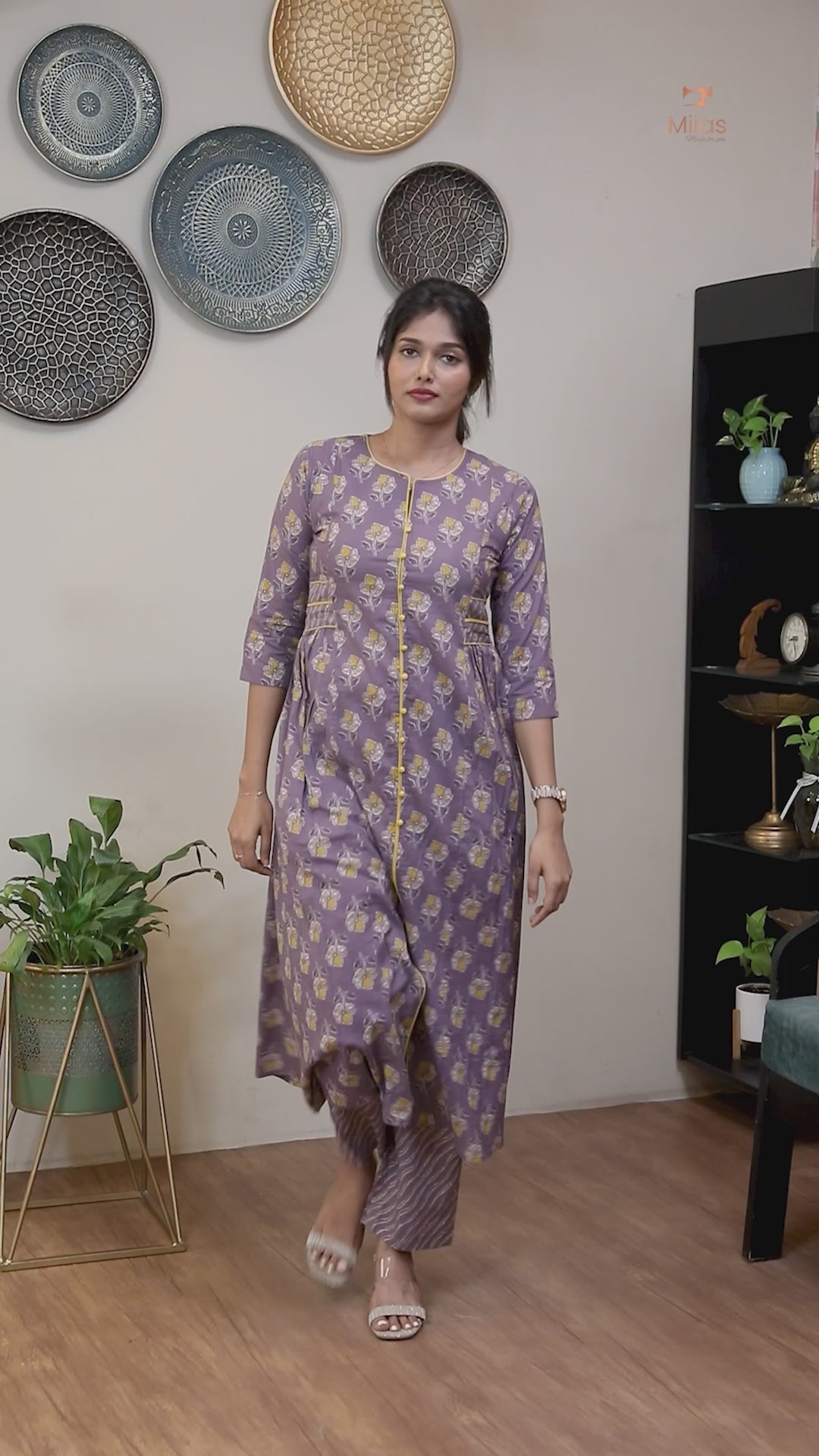 Cotton Co-ord Set: Effortless Style & Comfort-Moss Green